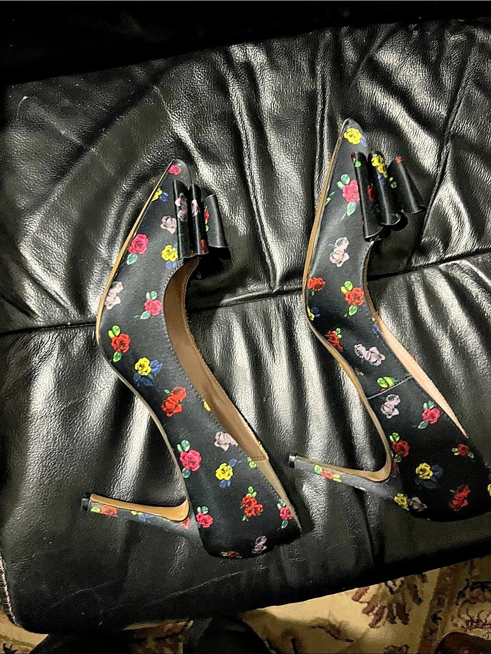 Betsey Johnson Bret Floral Bow Stiletto Pumps US 11